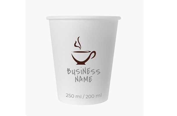 Koffiebekers - bedrukt -  250 - 200 ml