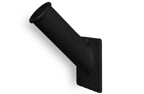 Vlaggenstokhouder 30 mm - aluminium - zwart 